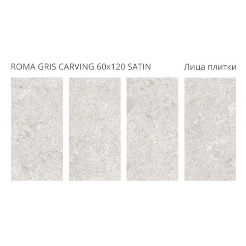 Керамогранит Staro Roma Gris Carving Satin