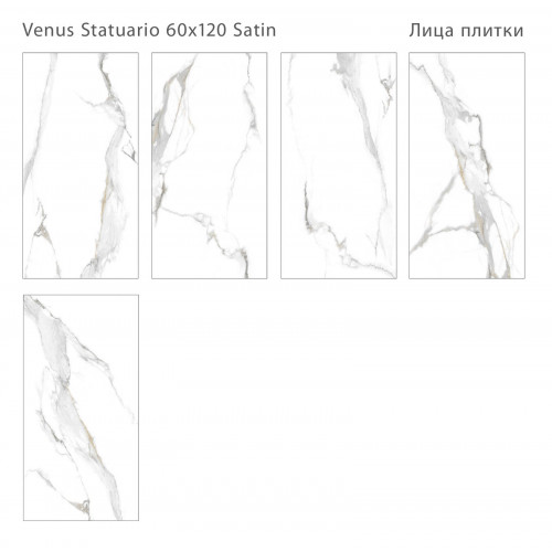 Керамогранит Staro Venus Statuario Satin 60x120