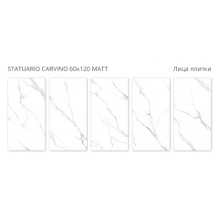 Керамогранит Staro Statuario Carvino 60x120 Matt