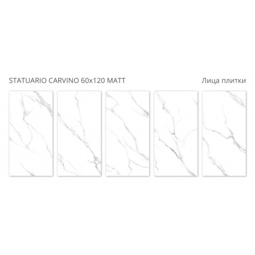 Керамогранит Staro Statuario Carvino 60x120 Polished