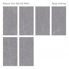 Керамогранит Staro Alpine Gris Matt 60x120