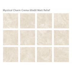 Керамогранит Staro Mystical Charm Crema Relief Matt 60x60